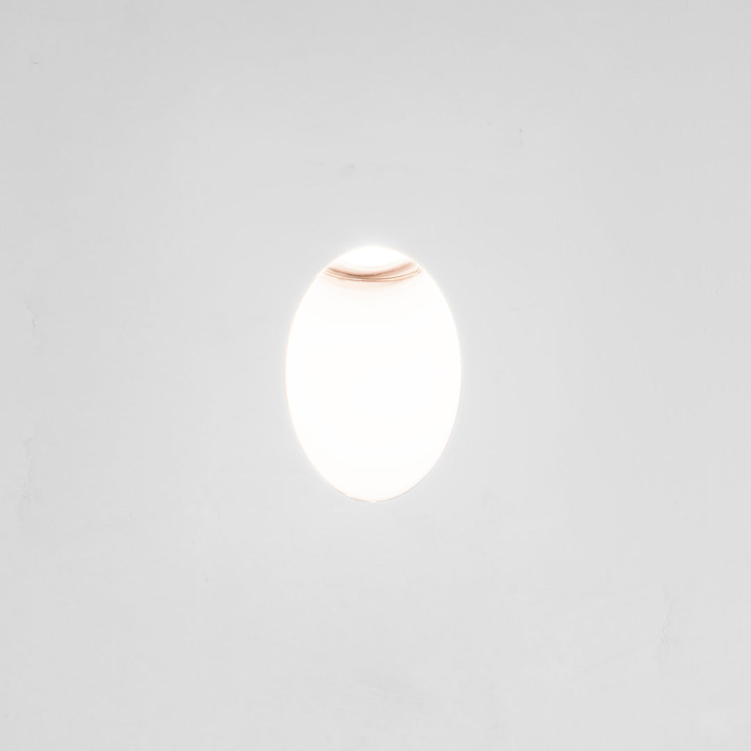 Astro Leros Trimless LED recessed marker light in Matt White trimless finish