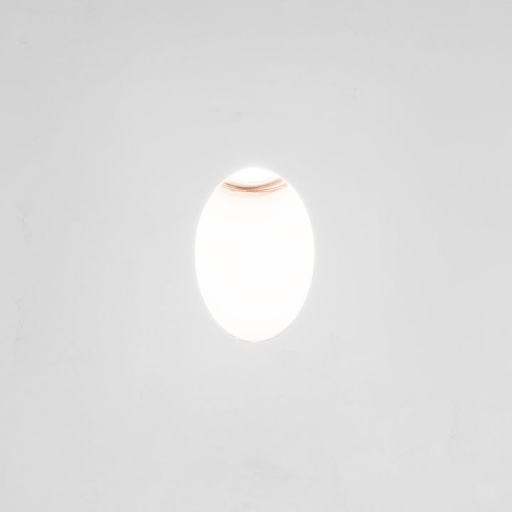 Astro Leros Trimless LED recessed marker light in Matt White trimless finish