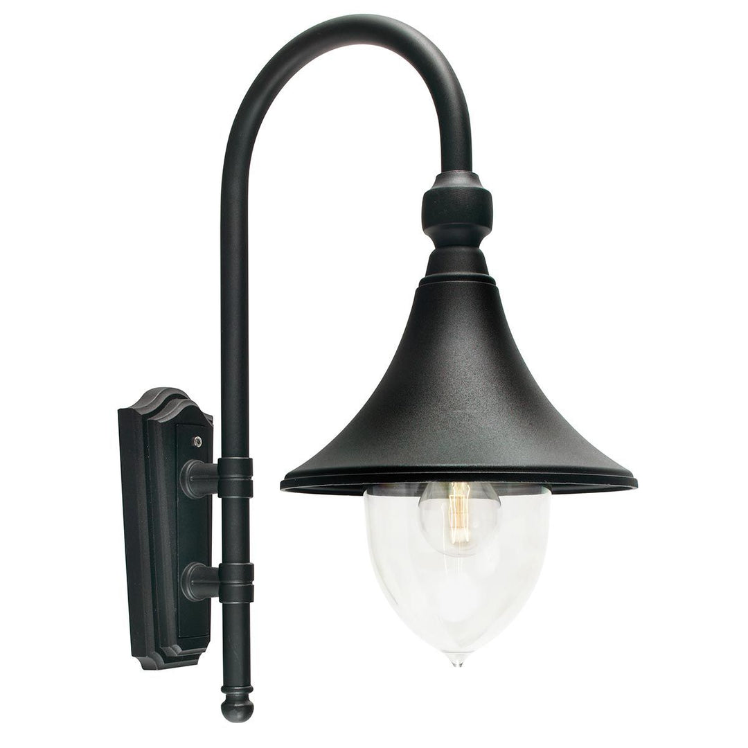 Elstead Lighting Firenze 1 Light Wall Lantern - Black  F2-BLACK Black