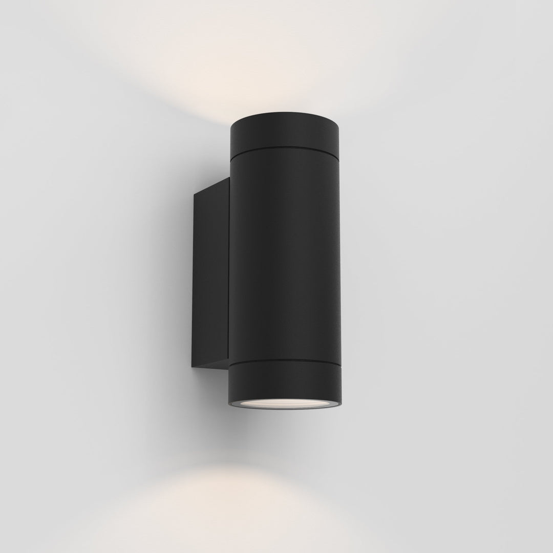 Astro Dartmouth Twin GU10 Wall Light in Textured Black