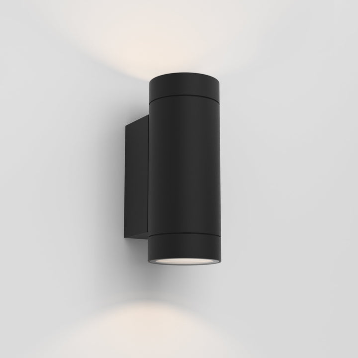 Astro Dartmouth Twin GU10 Wall Light in Textured Black