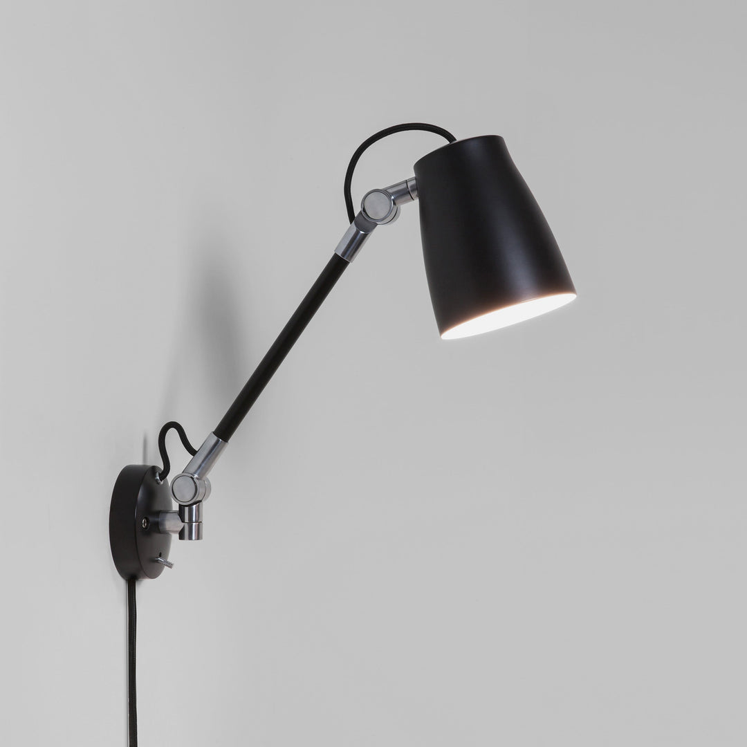 Astro Atelier Grande Wall Light in Matt Black – Adjustable Industrial Style Wall Light