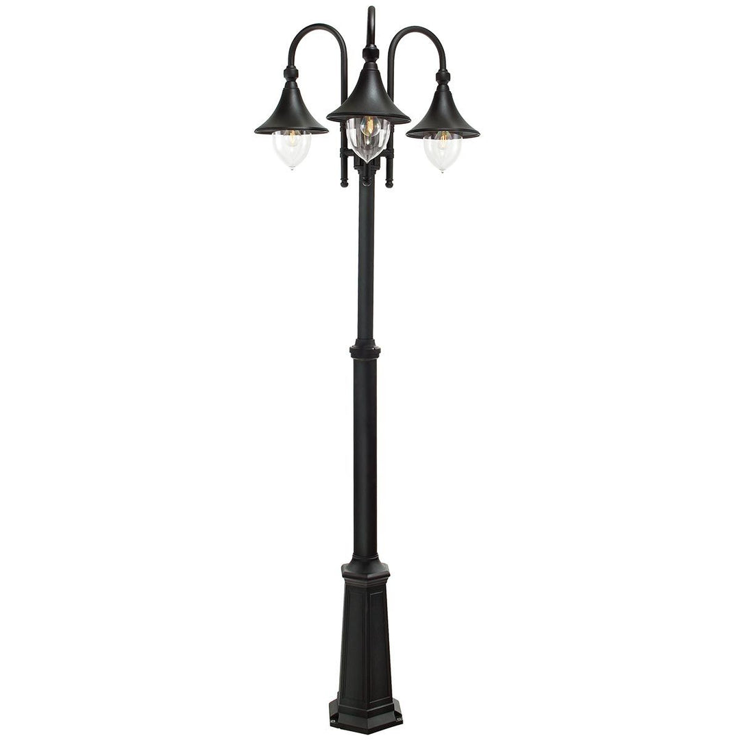 Elstead Lighting Firenze 3 Light Lamp Post F7-BLACK Black