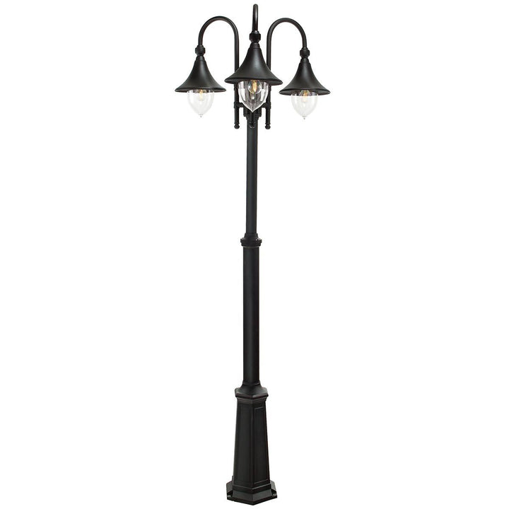 Elstead Lighting Firenze 3 Light Lamp Post F7-BLACK Black