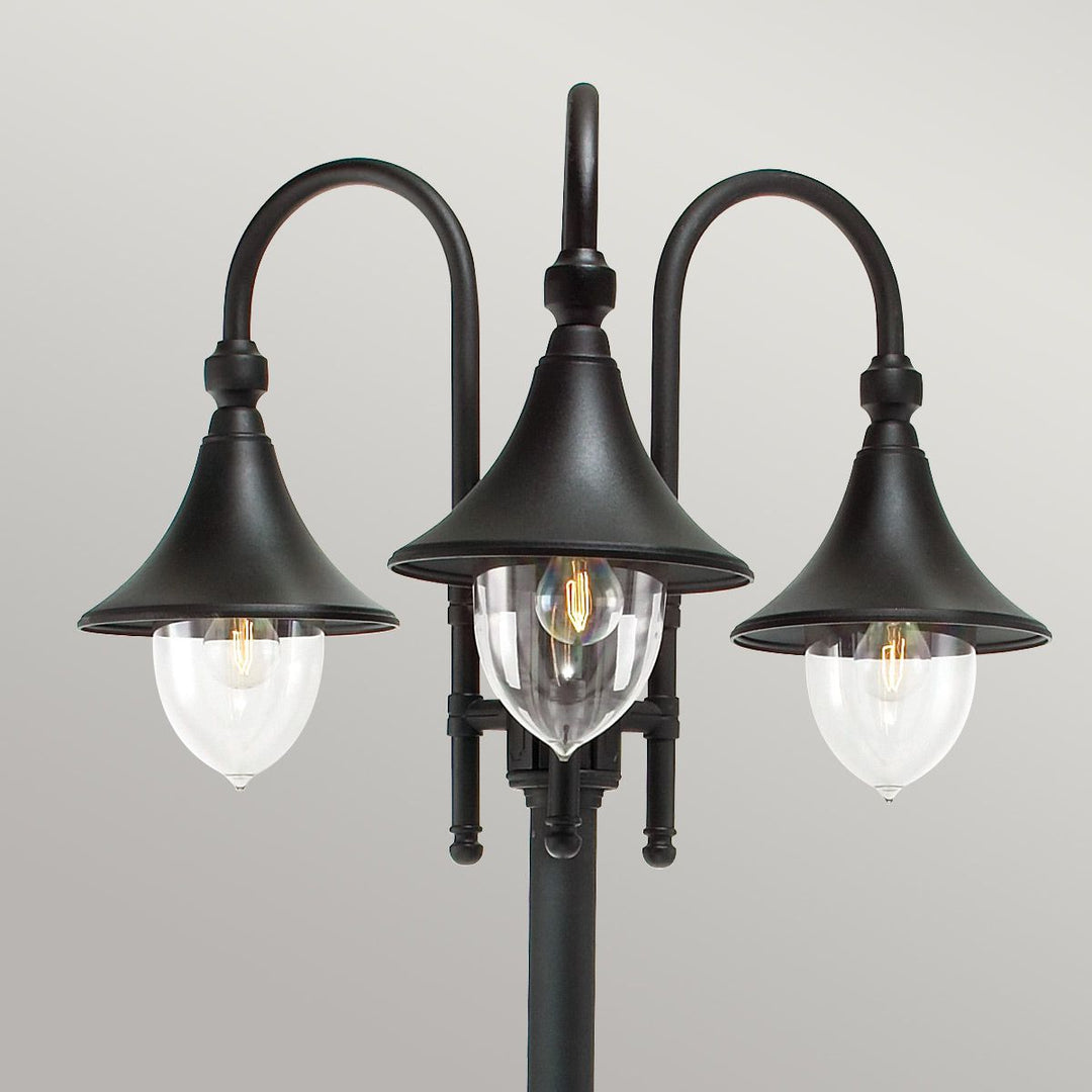 Elstead Lighting Firenze 3 Light Lamp Post F7-BLACK Black
