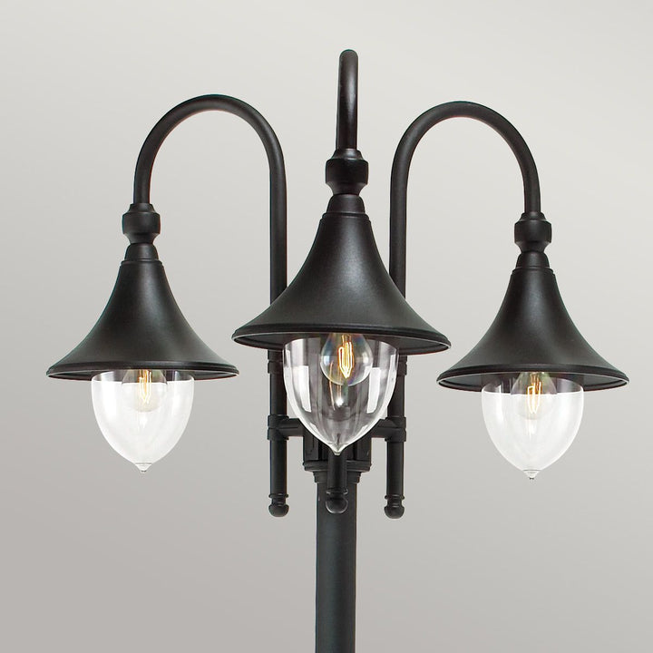 Elstead Lighting Firenze 3 Light Lamp Post F7-BLACK Black