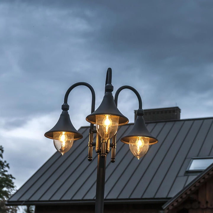 Elstead Lighting Firenze 3 Light Lamp Post F7-BLACK Black