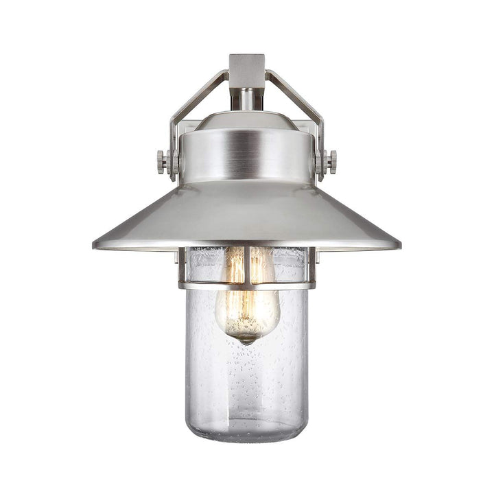 Norlys Boynton 1 Light Medium Wall Lantern FE-BOYNTON2-M Painted Brushed Steel