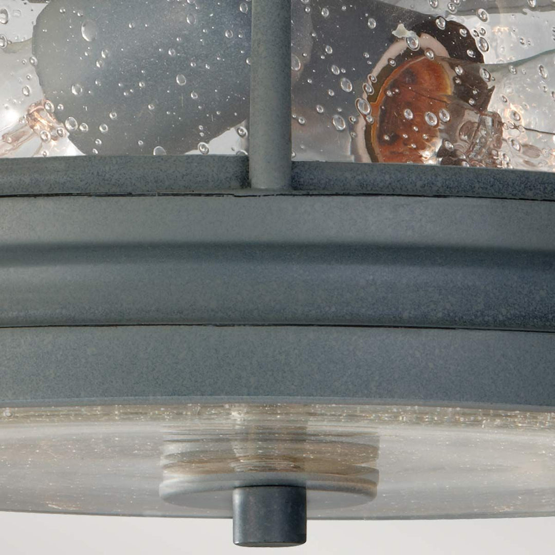 Norlys Chelsea Harbor 2 Light Flush Lantern FE-CHELSEAHBR-F Storm Cloud