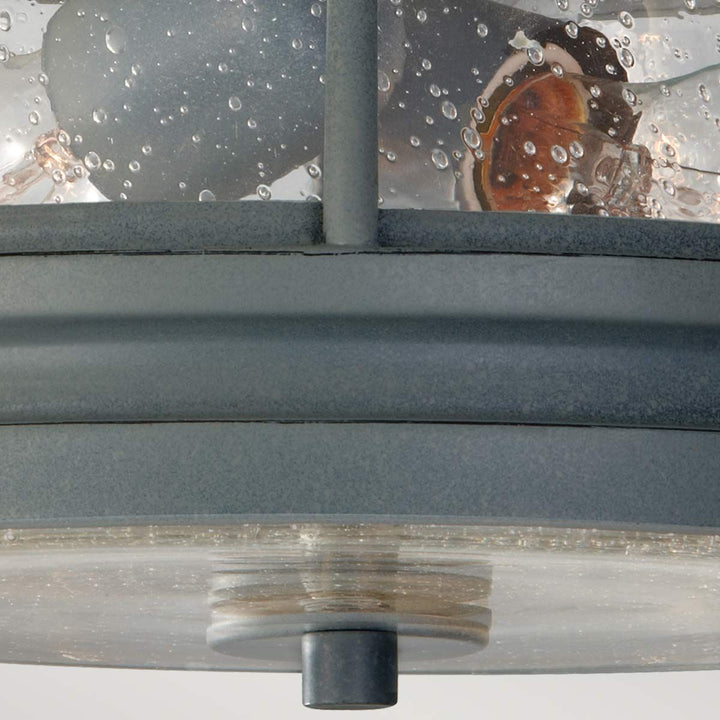 Norlys Chelsea Harbor 2 Light Flush Lantern FE-CHELSEAHBR-F Storm Cloud