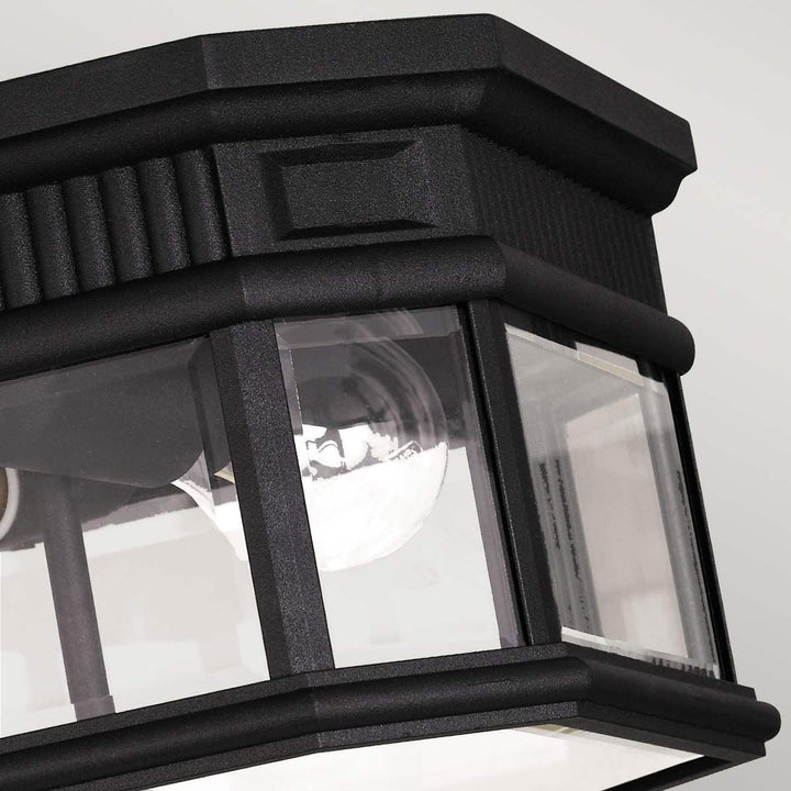 Norlys Cotswold Lane 2 Light Flush Ceiling Mount FE-COTSLN-F-BK Black