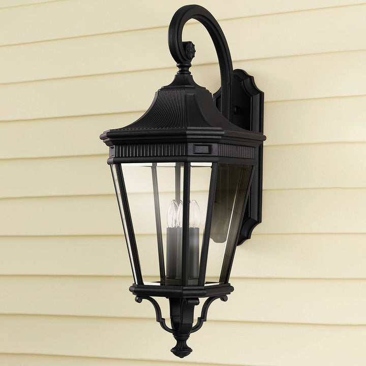 Norlys Cotswold Lane 3 Light Large Wall Lantern FE-COTSLN2-L-BK Black