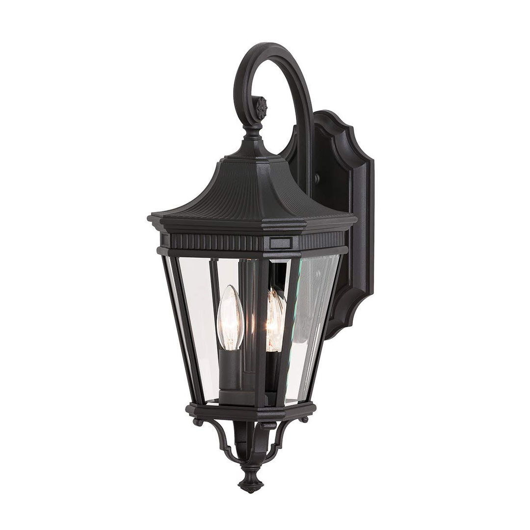 Norlys Cotswold Lane 2 Light Medium Wall Lantern FE-COTSLN2-M-BK Black
