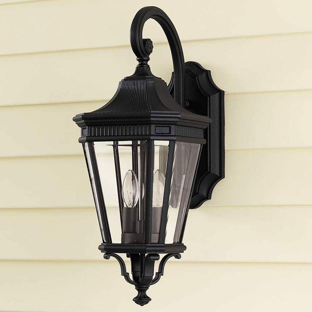 Norlys Cotswold Lane 2 Light Medium Wall Lantern FE-COTSLN2-M-BK Black