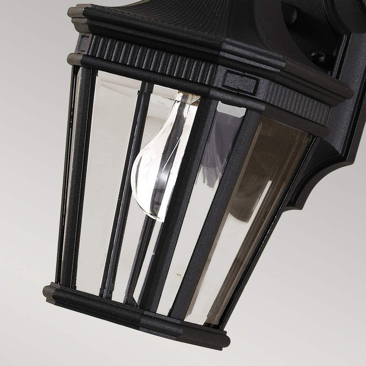 Norlys Cotswold Lane 1 Light Small Wall Lantern FE-COTSLN2-S-BK Black
