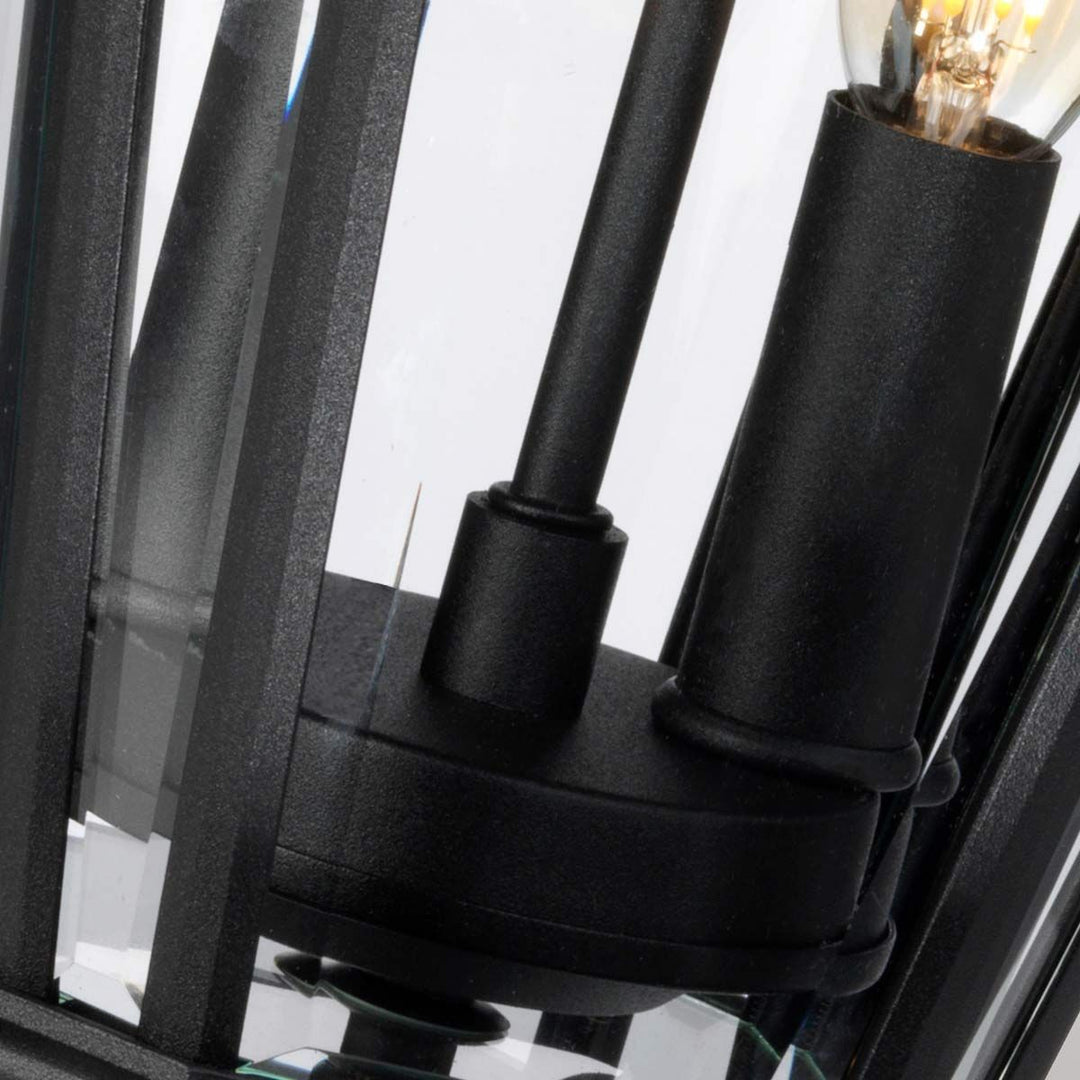 Norlys Cotswold Lane 2 Light Medium Pedestal FE-COTSLN3-M-BK Black