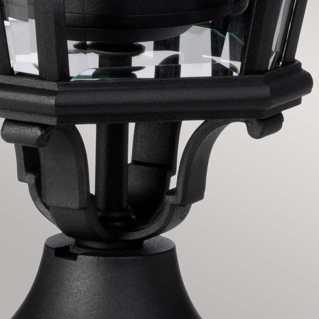 Norlys Cotswold Lane 2 Light Medium Pedestal FE-COTSLN3-M-BK Black