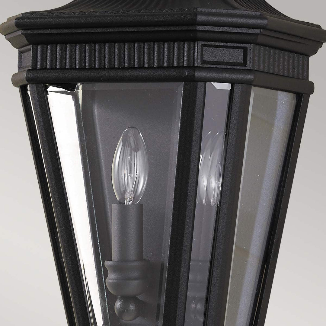 Norlys Cotswold Lane 2 Light Half Wall Lantern FE-COTSLN7-BK Black