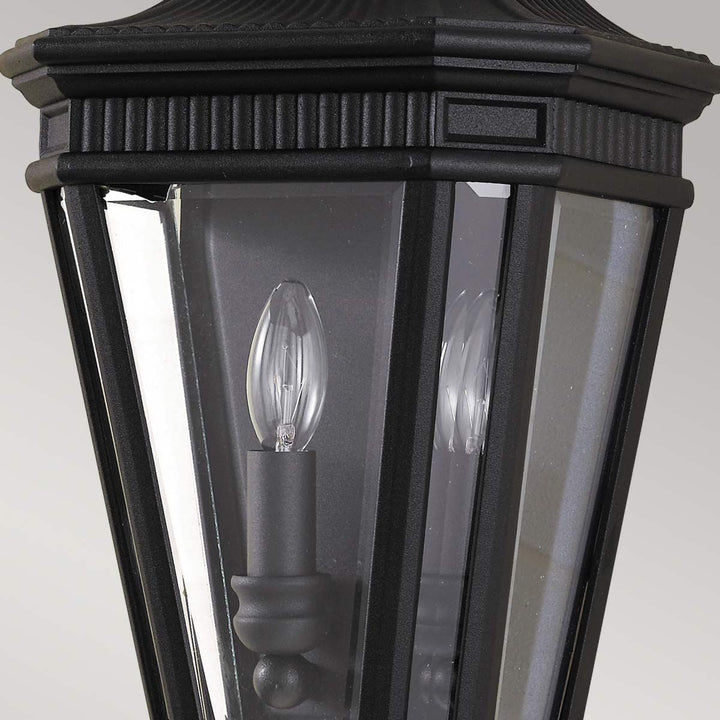 Norlys Cotswold Lane 2 Light Half Wall Lantern FE-COTSLN7-BK Black