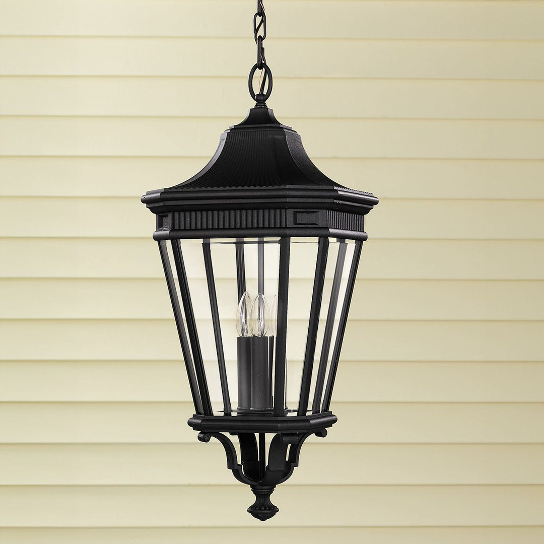 Norlys Cotswold Lane 3 Light Large Chain Lantern FE-COTSLN8-L-BK Black