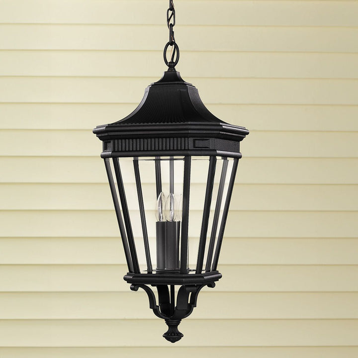 Norlys Cotswold Lane 3 Light Large Chain Lantern FE-COTSLN8-L-BK Black