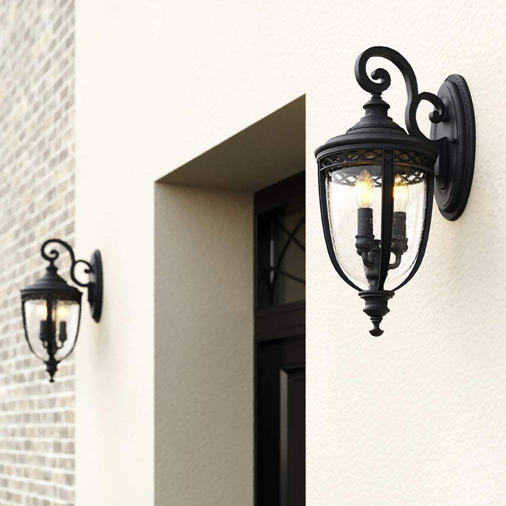 Norlys English Bridle 3 Light Large Wall Lantern FE-EB2-L-BLK Black