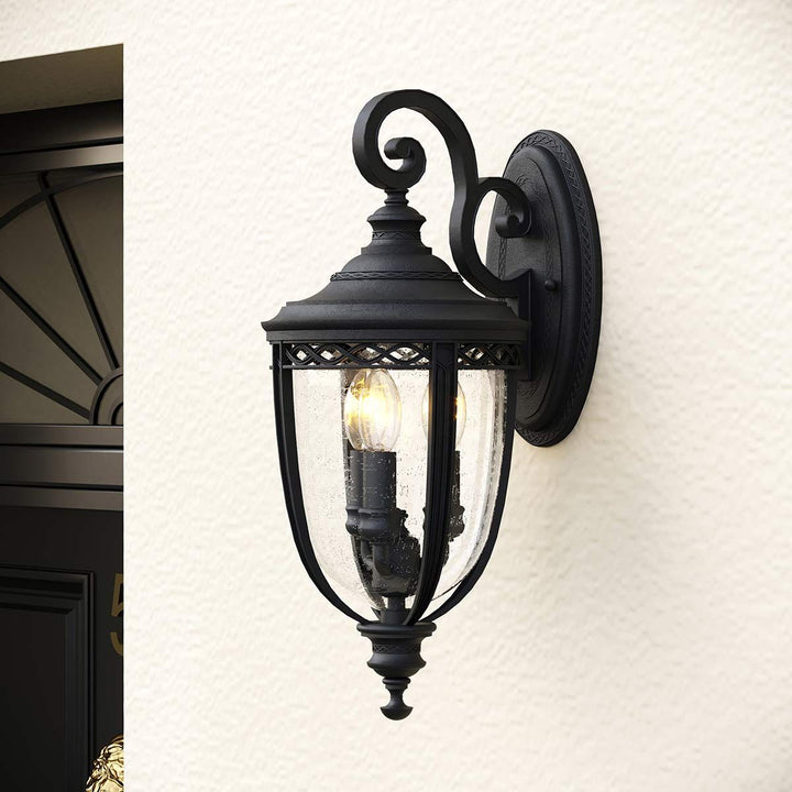 Norlys English Bridle 3 Light Large Wall Lantern FE-EB2-L-BLK Black