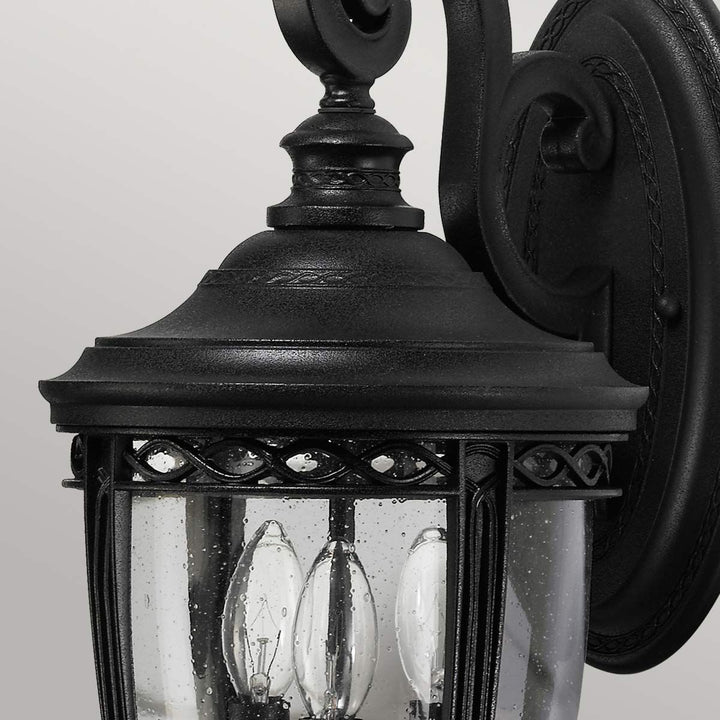 Norlys English Bridle 3 Light Medium Wall Lantern FE-EB2-M-BLK Black