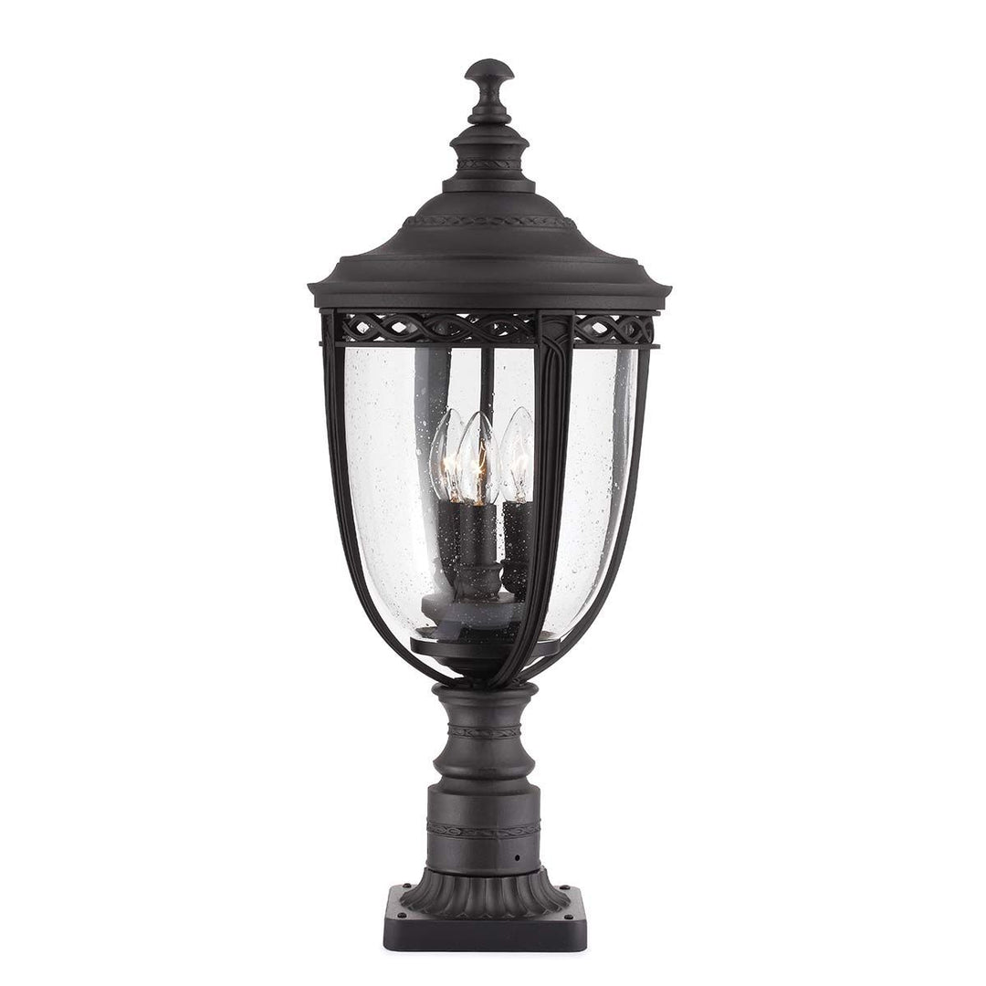 Norlys English Bridle 3 Light Large Pedestal FE-EB3-L-BLK Black