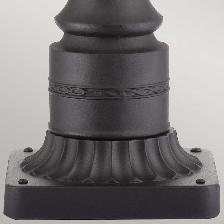 Norlys English Bridle 3 Light Large Pedestal FE-EB3-L-BLK Black