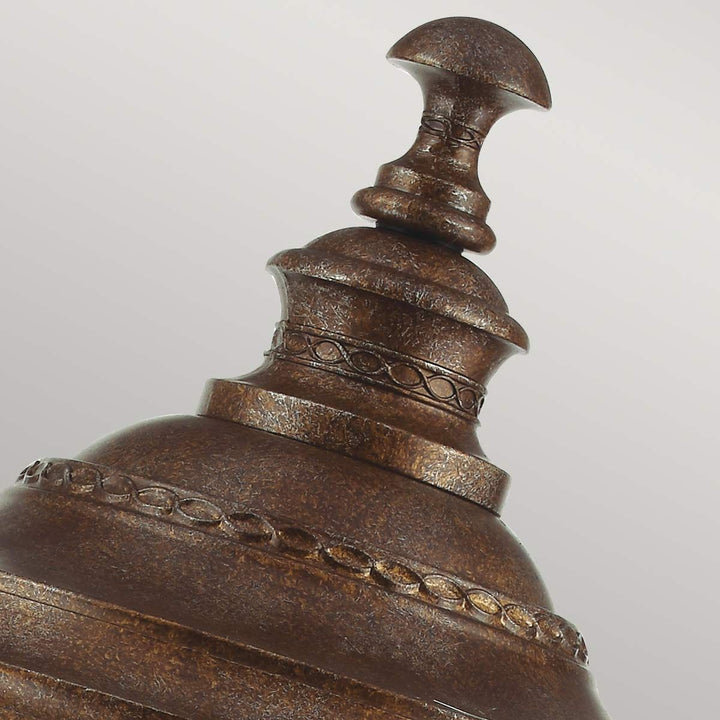 Norlys English Bridle 3 Light Large Pedestal FE-EB3-L-BRB British Bronze