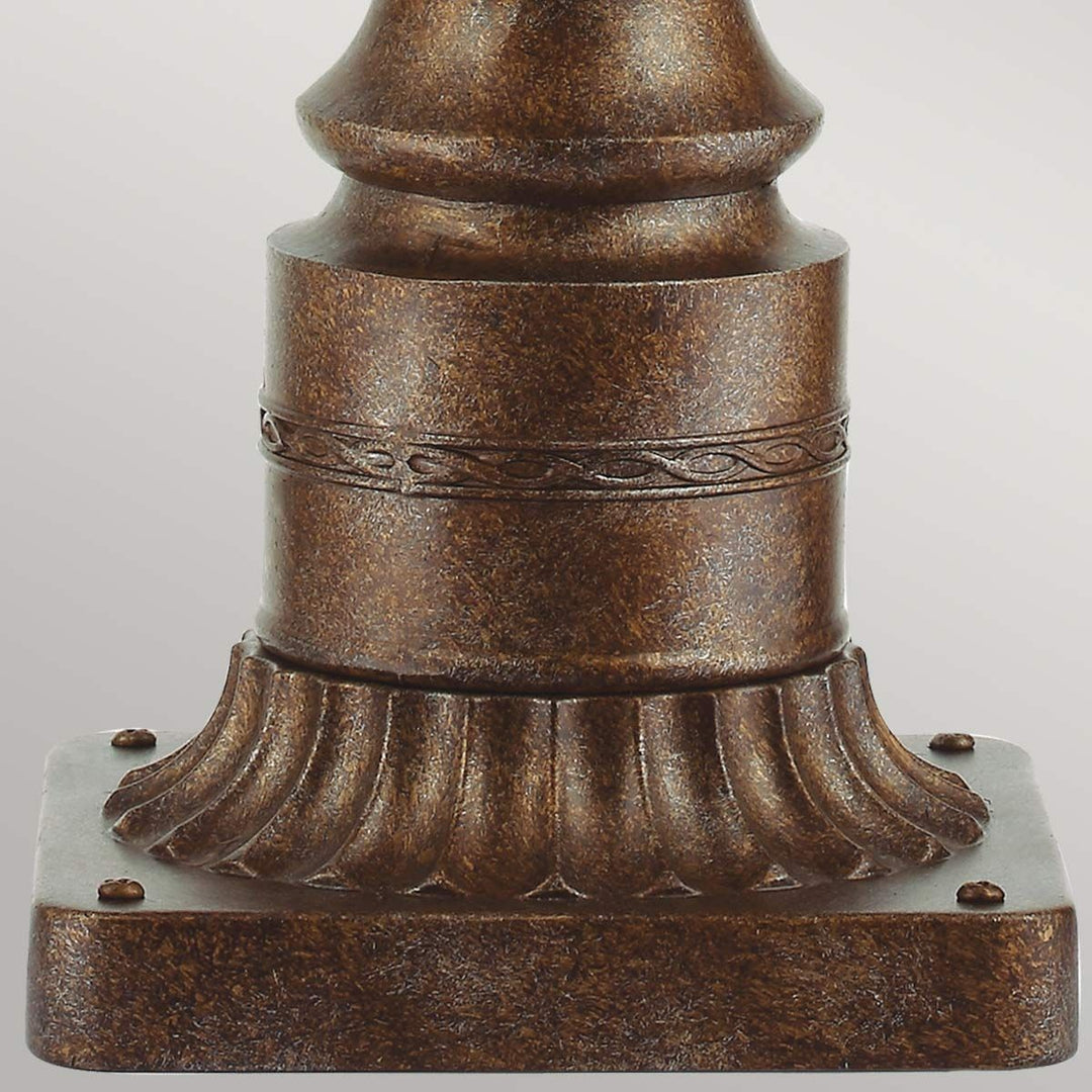 Norlys English Bridle 3 Light Large Pedestal FE-EB3-L-BRB British Bronze