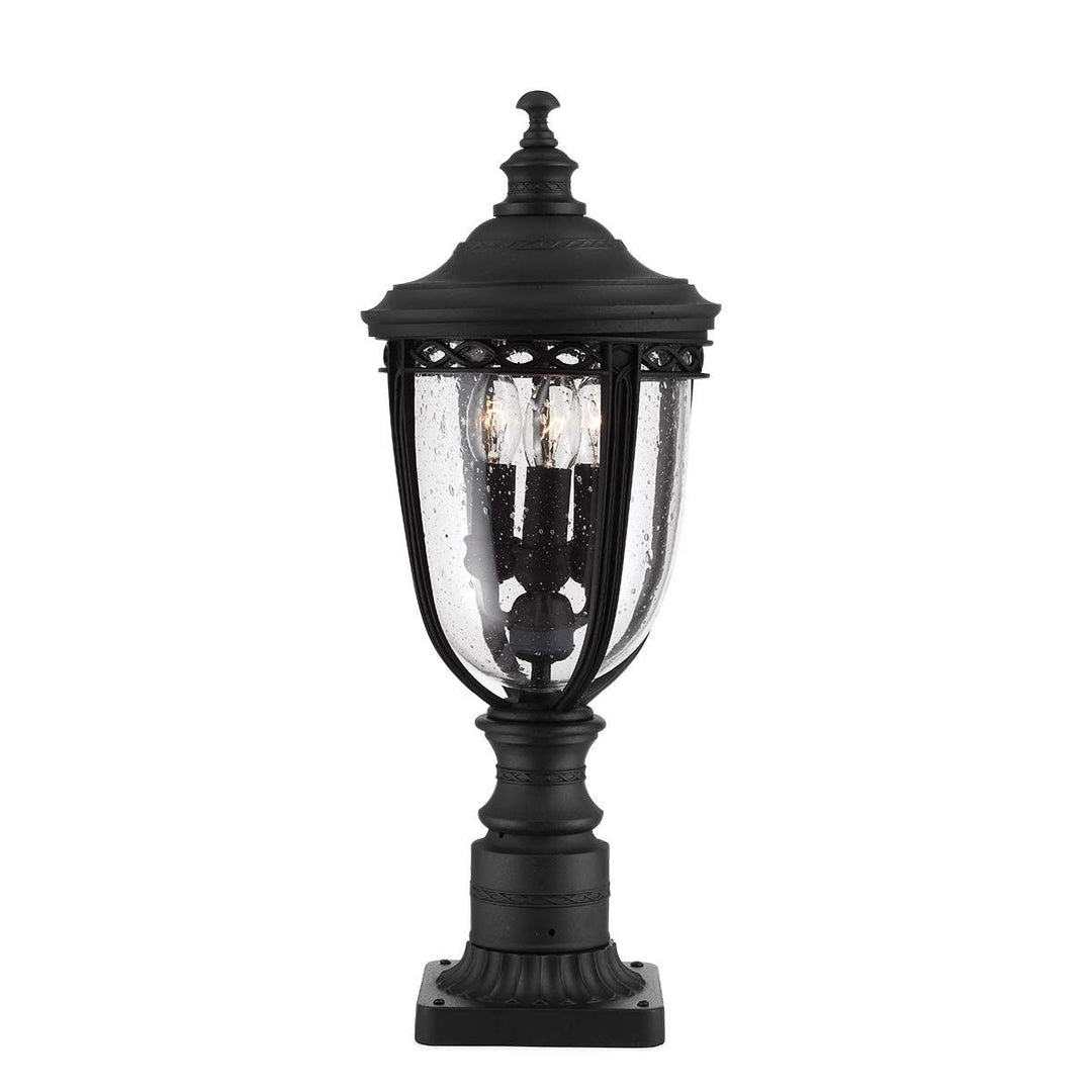Norlys English Bridle 3 Light Medium Pedestal FE-EB3-M-BLK Black
