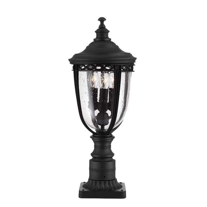 Norlys English Bridle 3 Light Medium Pedestal FE-EB3-M-BLK Black