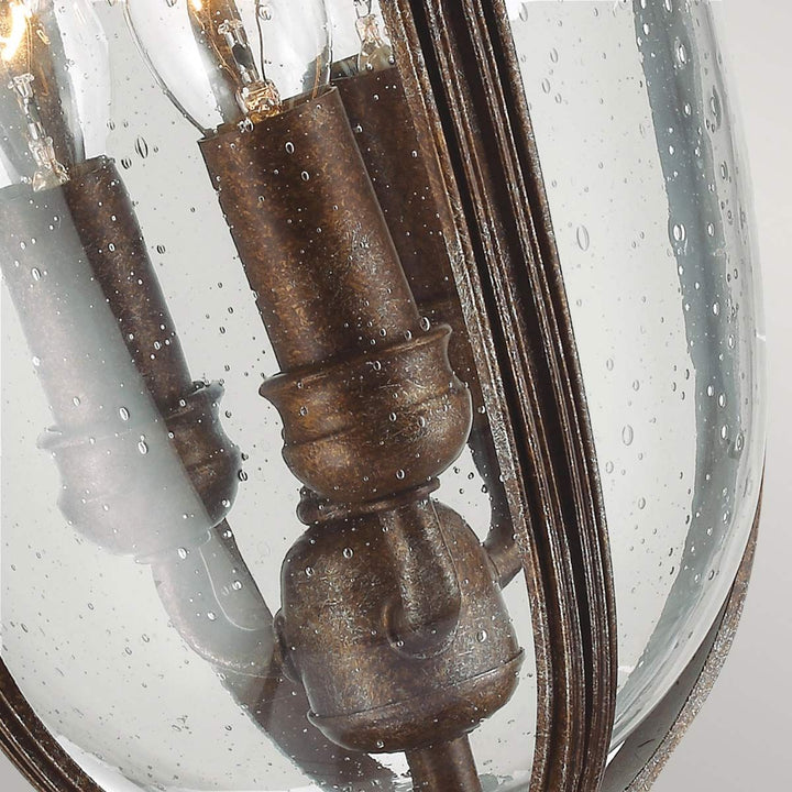 Norlys English Bridle 3 Light Medium Pedestal FE-EB3-M-BRB British Bronze