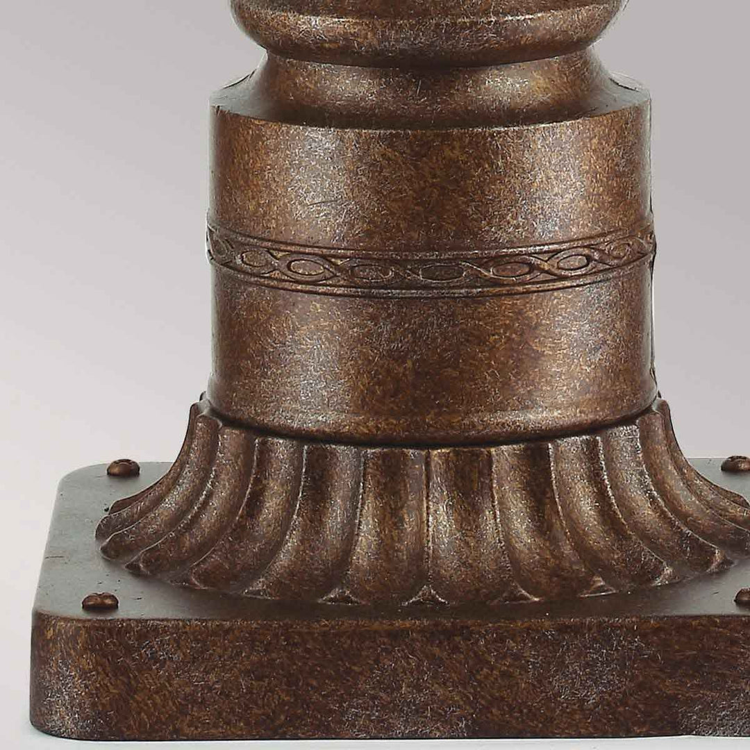 Norlys English Bridle 3 Light Medium Pedestal FE-EB3-M-BRB British Bronze