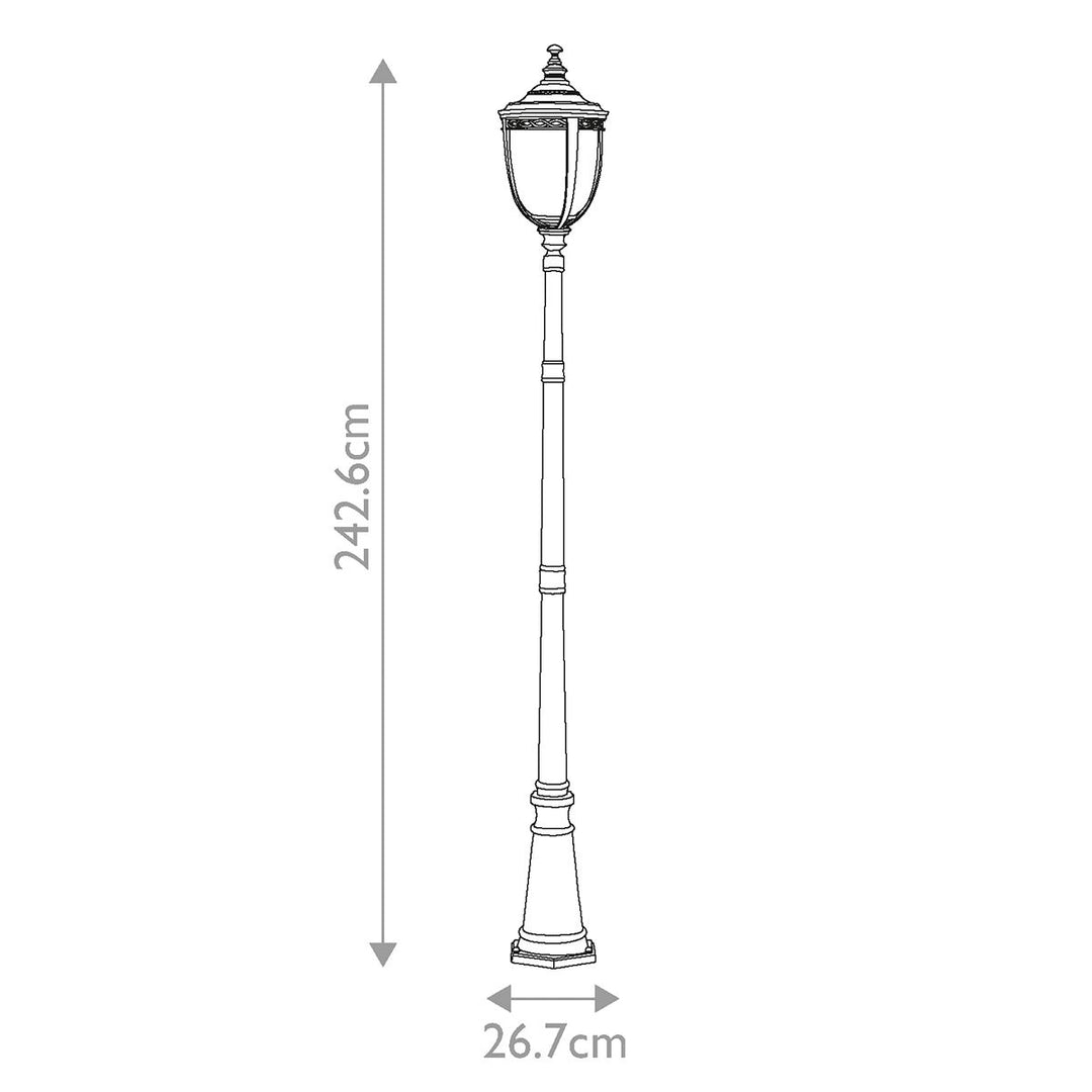 Norlys English Bridle 3 Light Large Lamp Post FE-EB5-L-BRB British Bronze