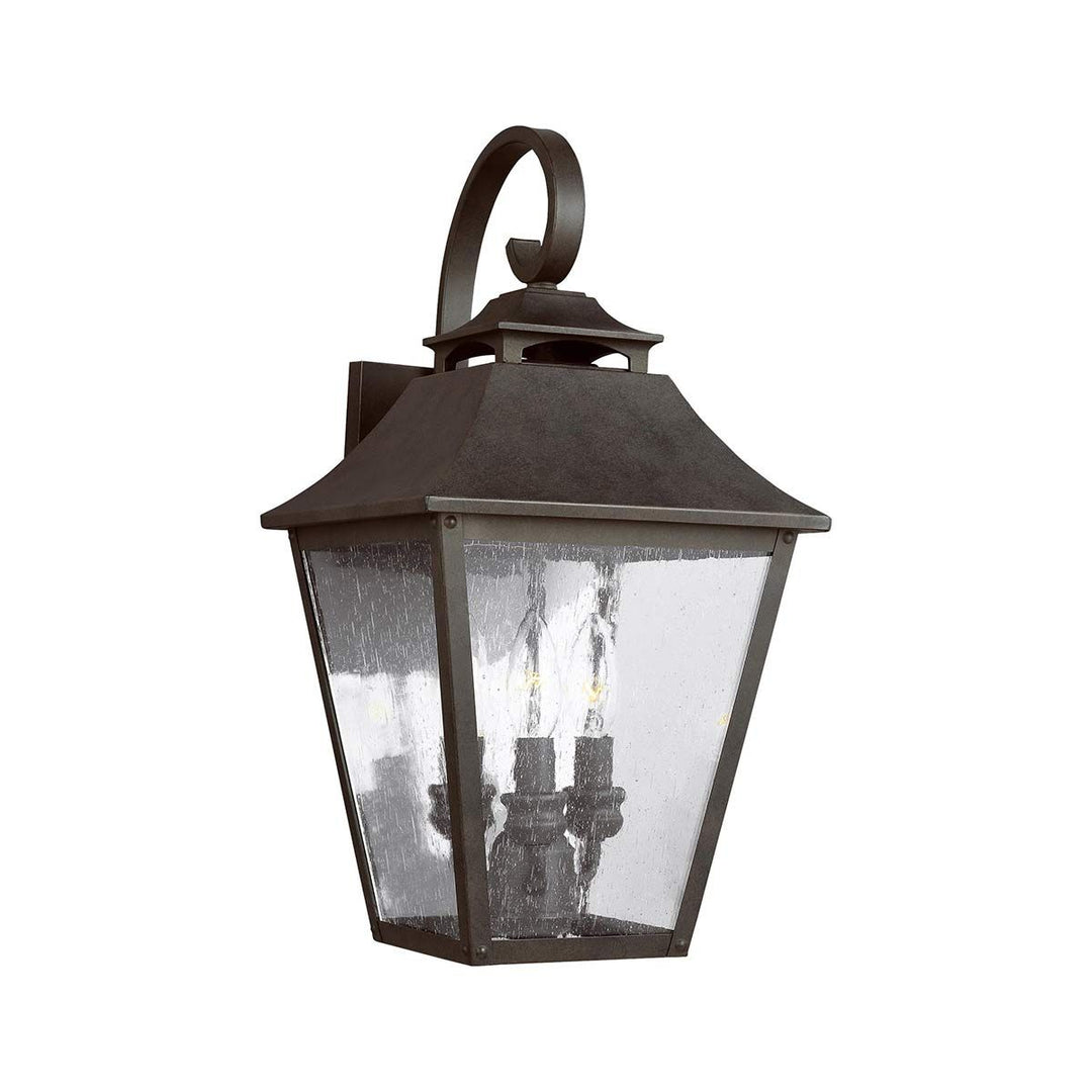 Norlys Galena 3 Light Large Wall Lantern FE-GALENA2-L-SBL Sable