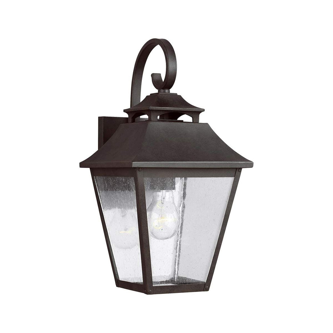 Norlys Galena 1 Light Medium Wall Lantern FE-GALENA2-M-SBL Sable