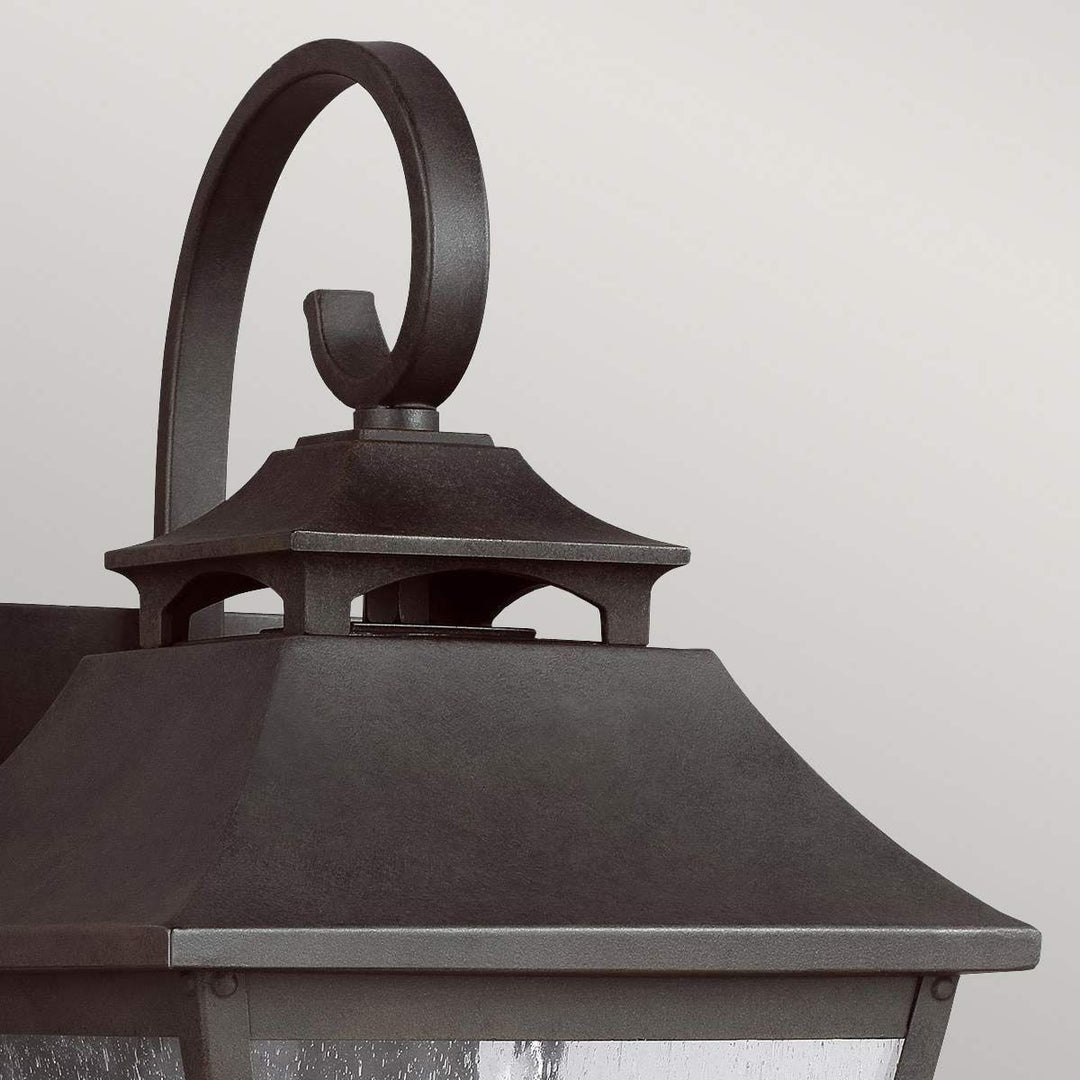 Norlys Galena 1 Light Medium Wall Lantern FE-GALENA2-M-SBL Sable