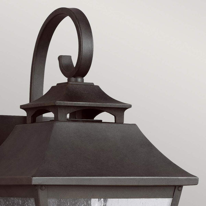 Norlys Galena 1 Light Medium Wall Lantern FE-GALENA2-M-SBL Sable