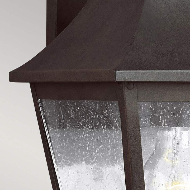 Norlys Galena 1 Light Medium Wall Lantern FE-GALENA2-M-SBL Sable