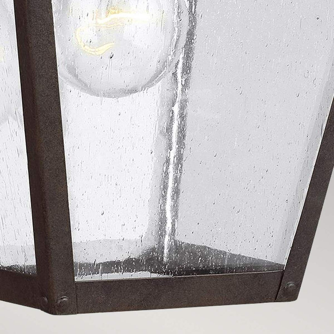Norlys Galena 1 Light Medium Wall Lantern FE-GALENA2-M-SBL Sable