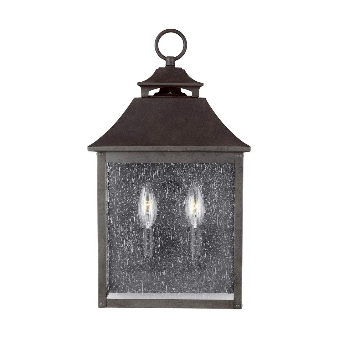 Norlys Galena 2 Light Half Lantern FE-GALENA7-SBL Sable