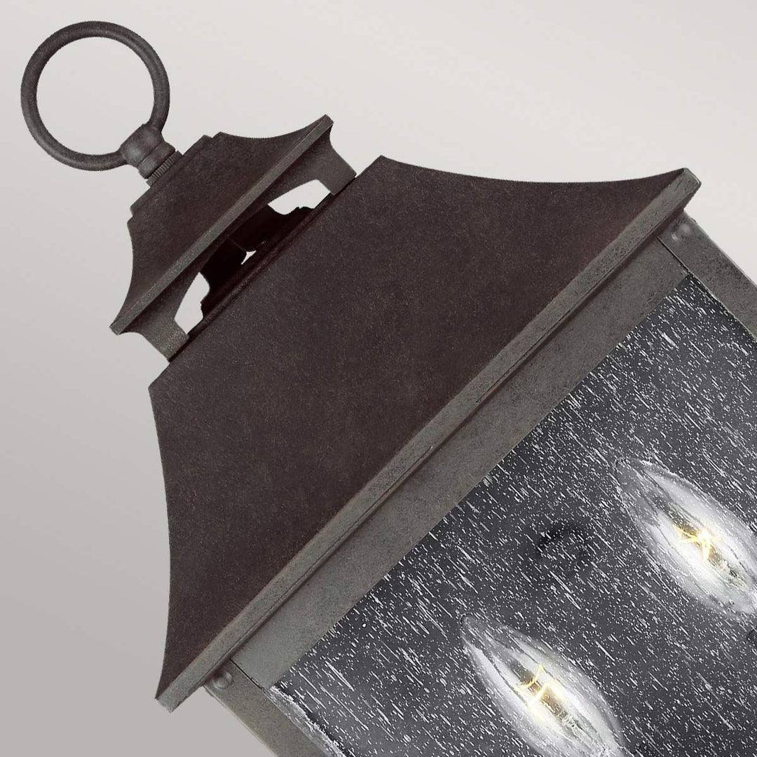 Norlys Galena 2 Light Half Lantern FE-GALENA7-SBL Sable