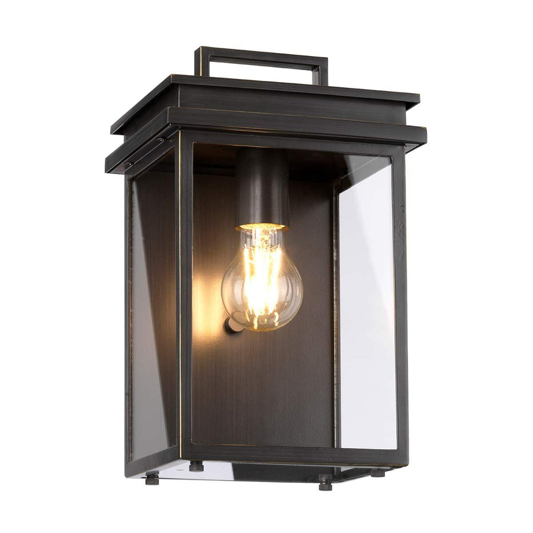Norlys Glenview 1 Light Wall Lantern FE-GLENVIEW-M Antique Bronze