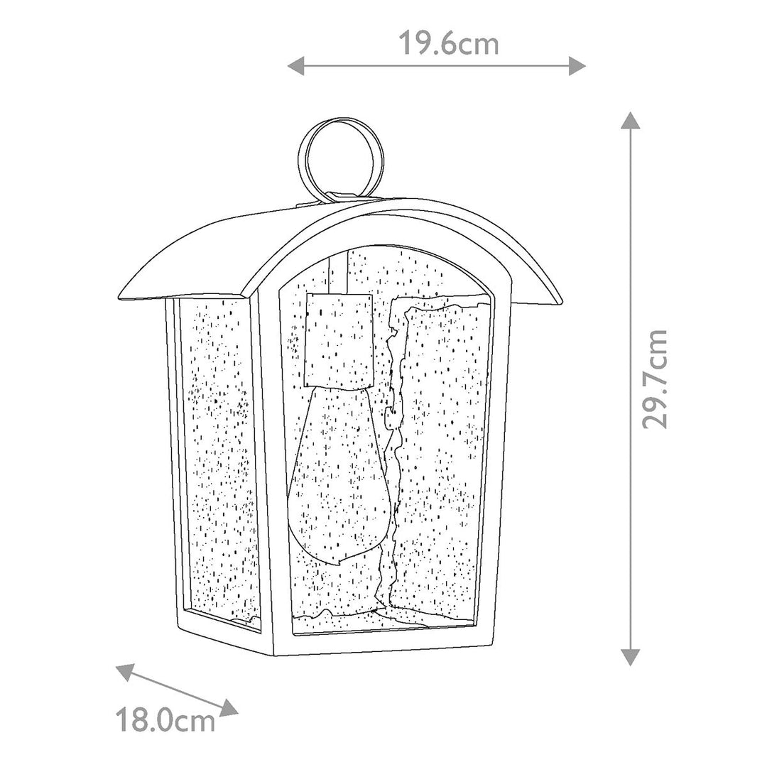 Norlys Hodges Small Wall Lantern FE-HODGES-S Ash Black