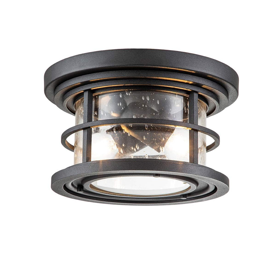 Norlys Lighthouse 2 Light Flush FE-LIGHTHOUSE-F-BLK Textured Black