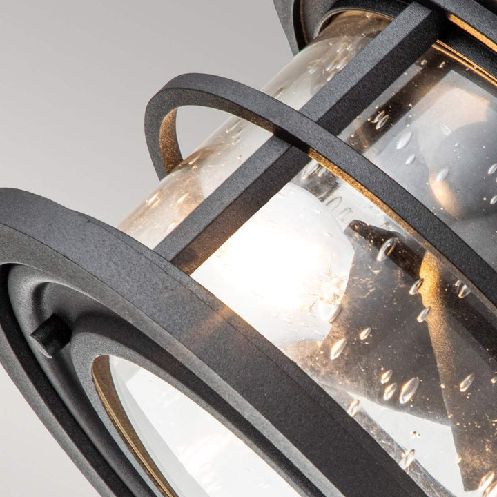 Norlys Lighthouse 2 Light Flush FE-LIGHTHOUSE-F-BLK Textured Black