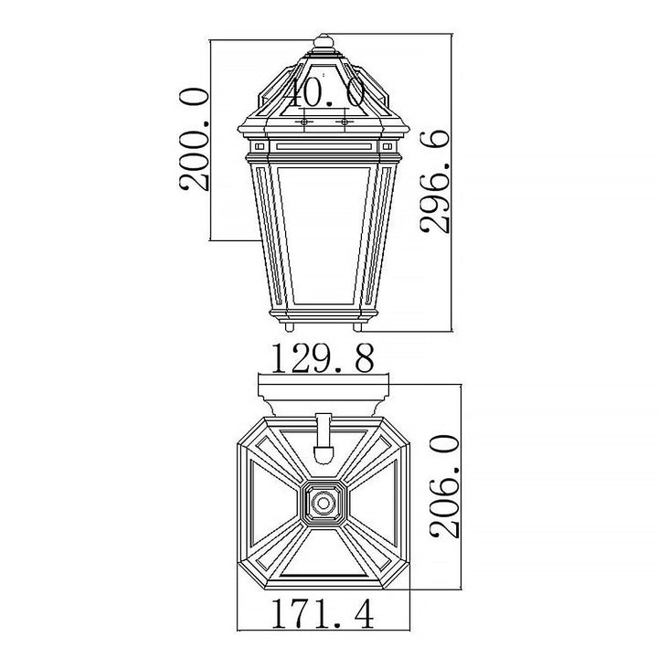 Norlys Londontowne 1 Light Wall Lantern FE-LONDONTOWNE Weathered Chestnut